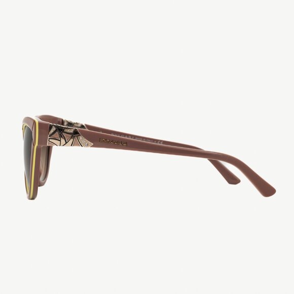 Bvlgari Diva Divina 8156B Brown Crystal-Embellished Cat-Eye Sunglasses - Picture 3 of 10
